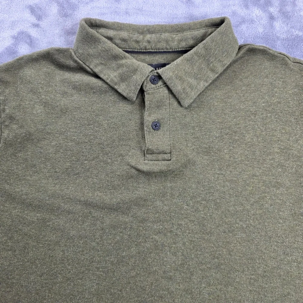 Banana Republic Polo Shirt Lot Mens L Green‎ Short Sleeve 100% Cotton 2 Pack
